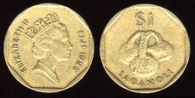 1 dollar 1995 Fiji 