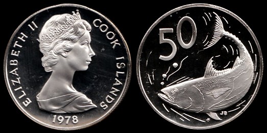 50 cents 1978 cook islands