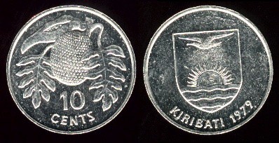 10 cents 19479 kiribati