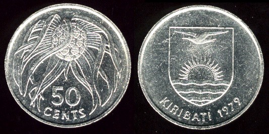 50 Cents 1979 Kiribati
