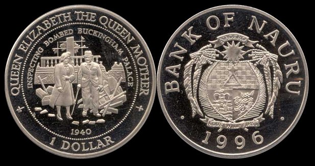 1 dollar 1996 nauru