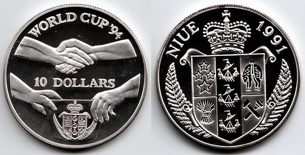 10 dollars 1991 world cup soccer