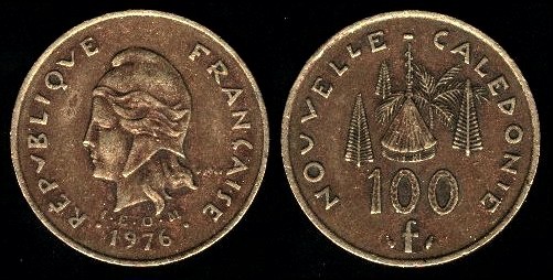 100 Francs 1976 Nouvelle Calédonie