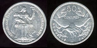 50 centimes 1949 nouvelle calédonie