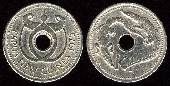 1 kina 1975 nouvelle guinée