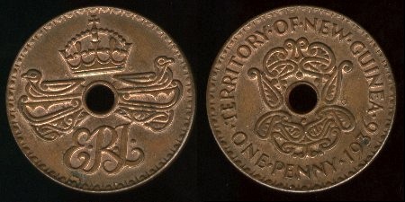 1 penny 1936 Nouvelle Guinée