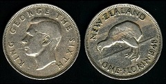 1 Florin 1948 Nouvelle Zélande