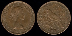 1 Penny 1959 Nouvelle Zélande