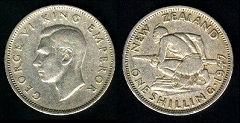 1 Shilling 1947 New Zealand