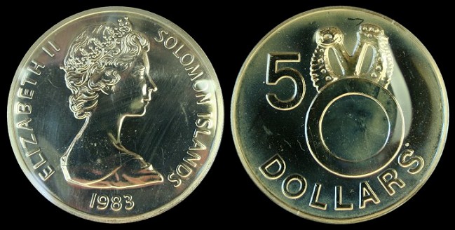 5 dollars 1983 salomon islands