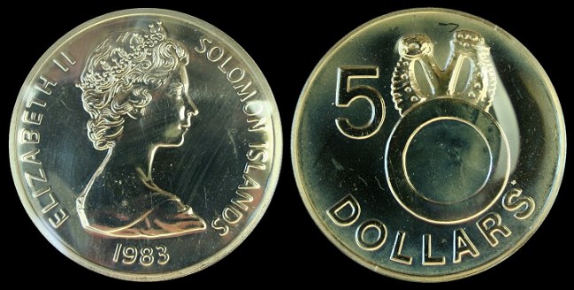 5 dollars 1983 salomon islands