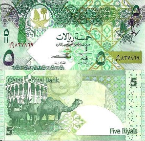 billet 5 riyal 2008 Qatar