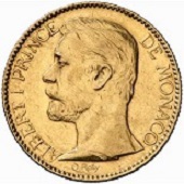 Les pièces de monnaie sous Albert I Prince de Monaco