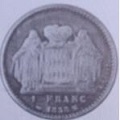 1 franc 1838 Honoré V Prince de Monaco