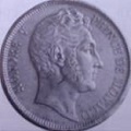 5 francs 1837 Honoré V Prince de Monaco