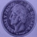 demi franc monaco 1838