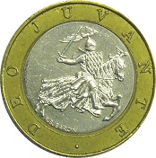 10 francs monaco deo juvante 1991