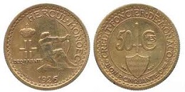 50 centimes Louis II de Monaco 1926