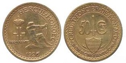 50 centimes 1926 Monaco Louis II