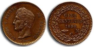 5 centimes 1838 monaco