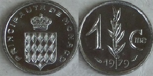 1 centime 1979 Monaco