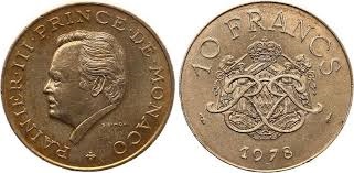 10 francs 1978 Monaco Rainier III