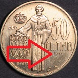 pièce de 50 centimes essai 1962 Monaco